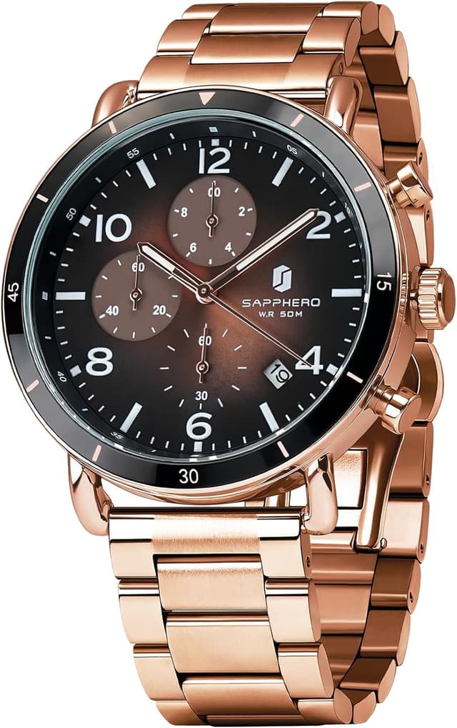 Detalle de SAPPHERO Chronograph 50M Wasserdicht