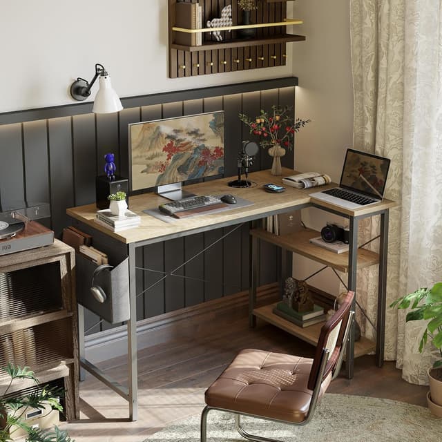 Thumbnail 1 de BEXEVUE L-förmiger Schreibtisch 100x70 cm 🖥