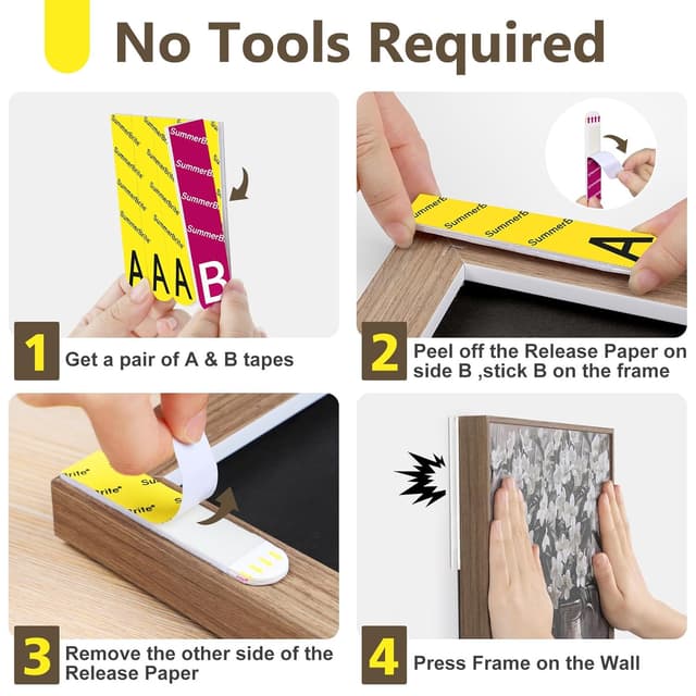 Thumbnail 3 de Summerbrite Picture Hanging Strips 20 pairs 🖼