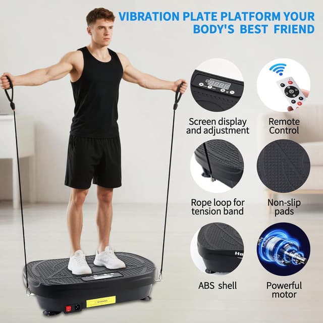 Thumbnail 6 de Homesy Vibration Plate 300 lb platform
