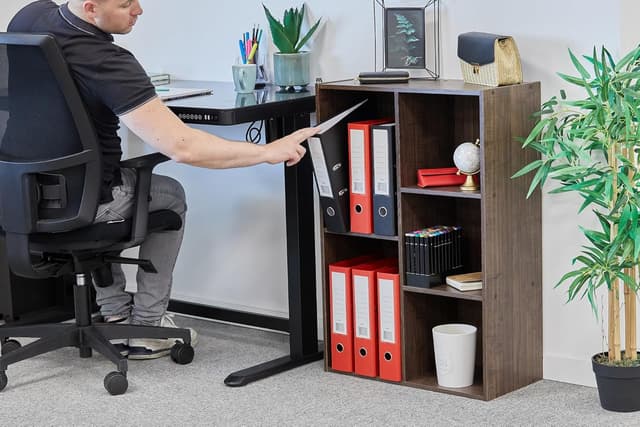 Detalle de Iris Ohyama CX-23C libreria angolare da parete in legno, larghezza 60 cm, 5 livelli modulare