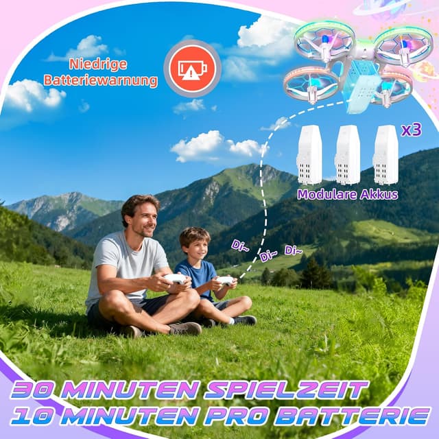 Thumbnail 4 de Charmofun Mini Drohne für Kinder 3 Akku