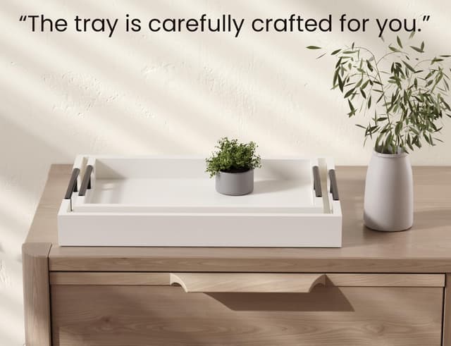 Thumbnail 4 de Fibogollo Bamboo Serving Tray Set 2