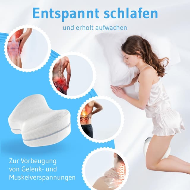 Thumbnail 4 de Kniekissen Seitenschläfer Orthopädisches Kissen 23,5x9,5 cm