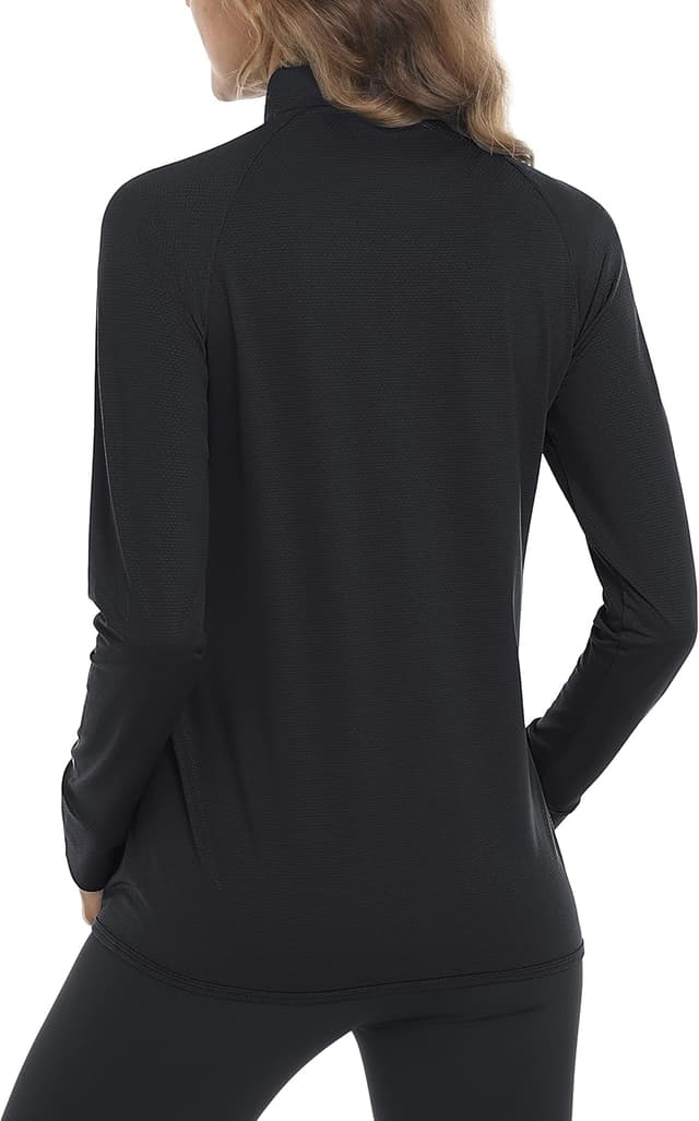 Detalle de MAGCOMSEN Women’s UPF 50+ Lightweight Athletic Jacket (Full Zip, Long Sleeve) With Pockets