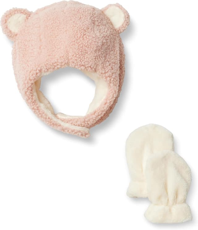 Imagen de Amazon Essentials x Sofia Grainge Ensemble Bonnet et Moufles Mixte Enfant en OfertitasTOP