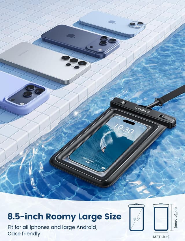 Thumbnail 4 de Lamicall IP68 Floating Waterproof Phone Pouch 2-Pack