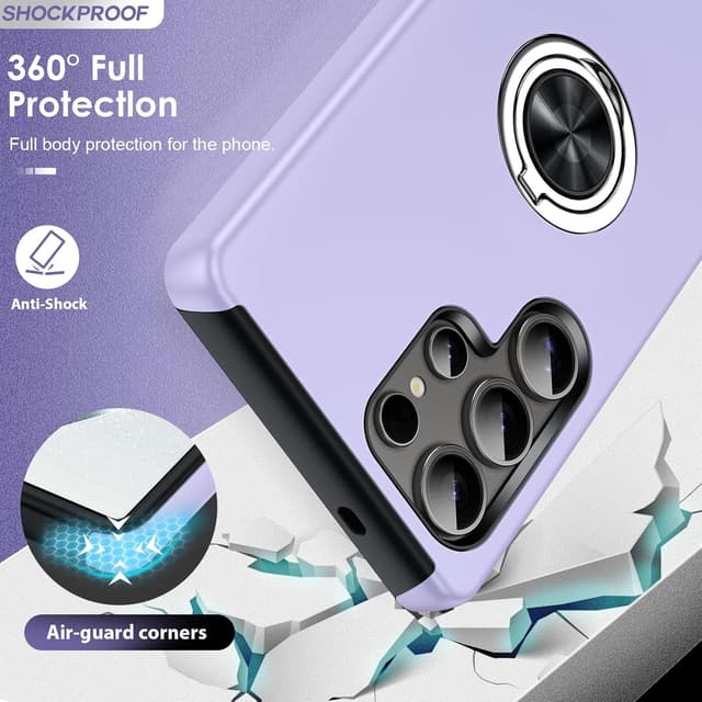 Detalle de Samsung S25 Ultra case with tempered glass