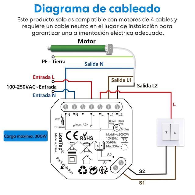 Thumbnail 6 de LoraTap Interruptor Persianas WiFi 300W