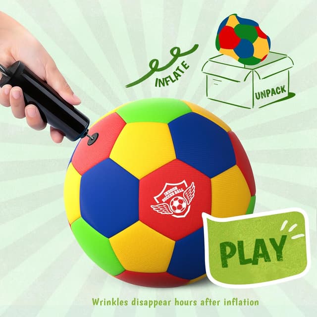 Detalle 2 de Jofuni indoor soft football size 4, 2 pack