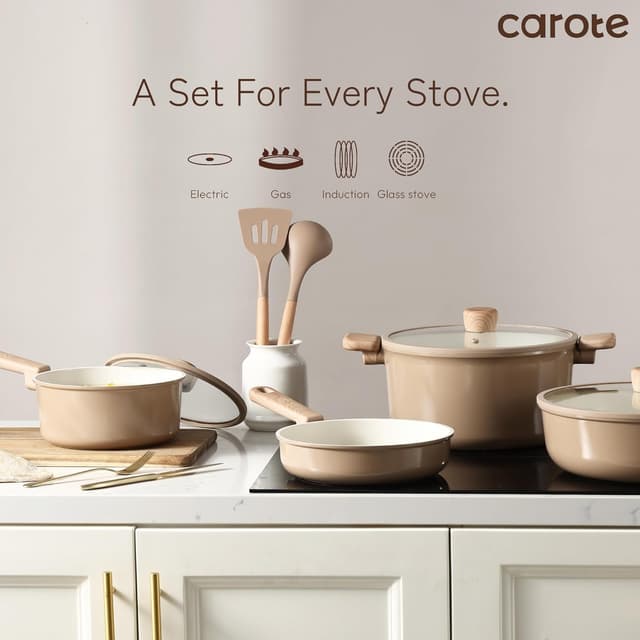 Thumbnail 6 de CAROTE 12pc Ceramic Cookware Set