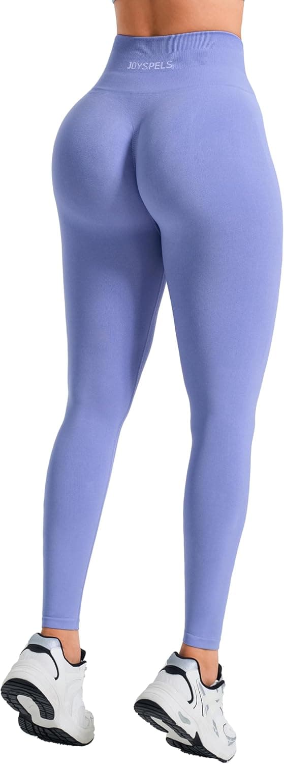 Detalle de JOYSPELS Damen Scrunch Seamless Sportleggings für Gym, Yoga & Joggen