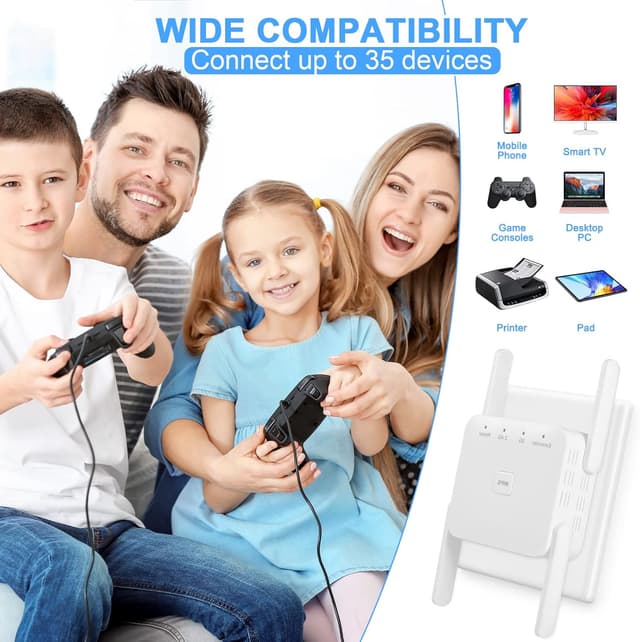 Detalle de WLAN Verstärker 1200Mbit/s WLAN Repeater Dualband 5G/2,4G mit LAN (Ultraxtender)