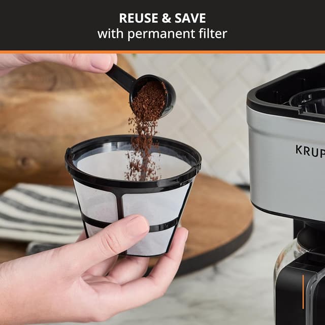 Detalle 1 de KRUPS Simply Brew Compact 5-Cup Drip Coffee