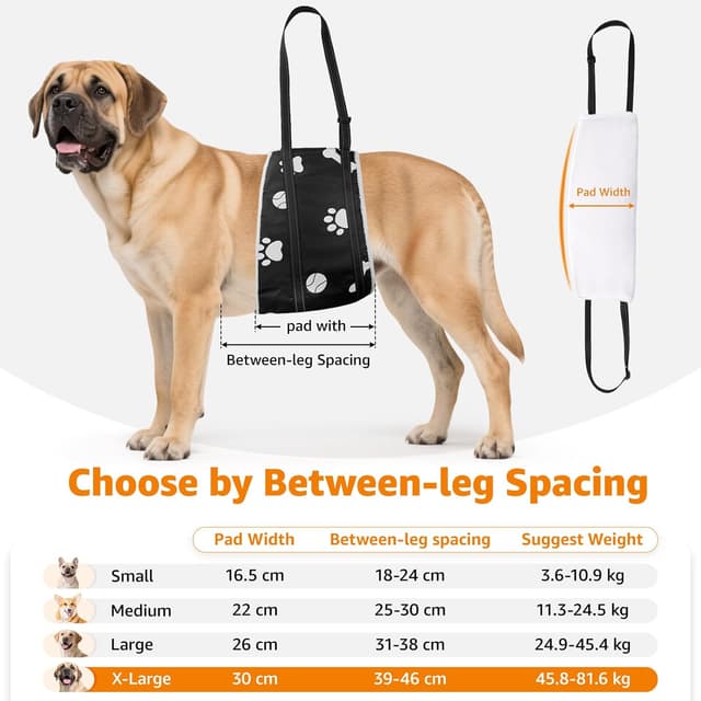 Thumbnail 5 de Adjustable Dog Sling for Back Leg Support X-Large