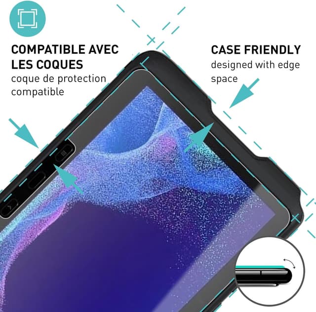Detalle de smartect Verre Trempé pour Samsung Galaxy Tab Active 4 Pro (2 pièces) — protection HD claire anti-rayures
