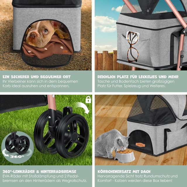 Thumbnail 4 de Lovpet Hundewagen 2in1 bis 20kg 🐾