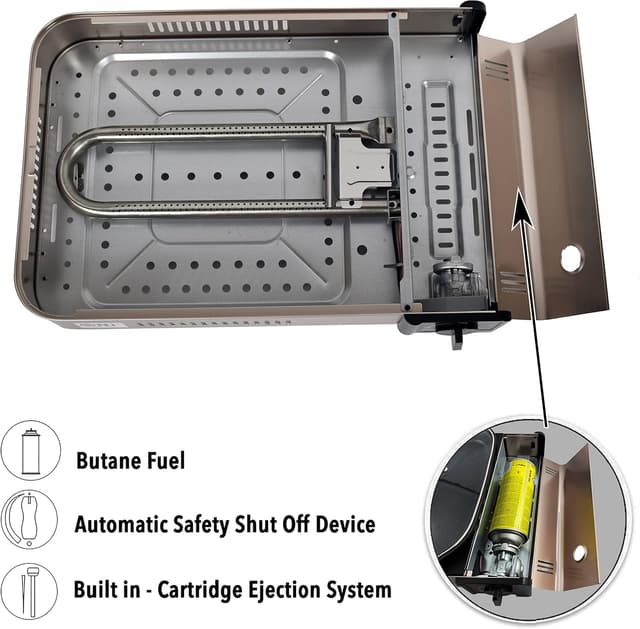 Thumbnail 4 de NJ Portable Gas BBQ Deep Dish Grill 2.2 kW