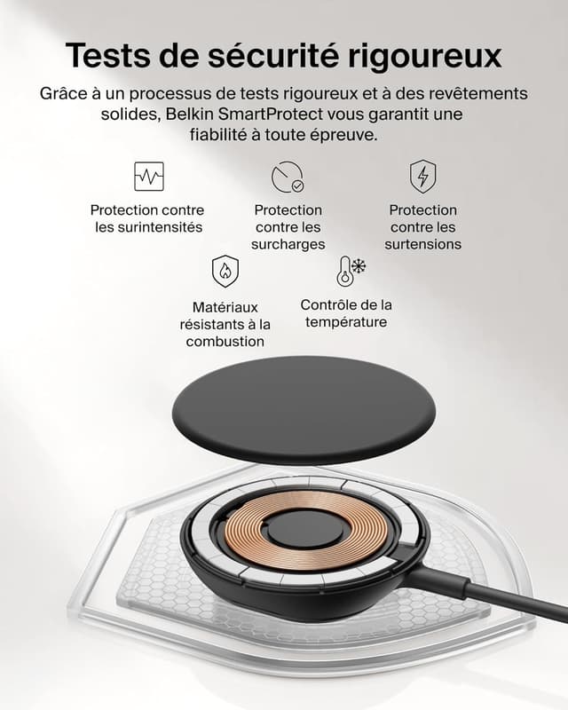 Thumbnail 6 de Belkin UltraCharge Chargeur Magnétique Qi2 25 W Noir