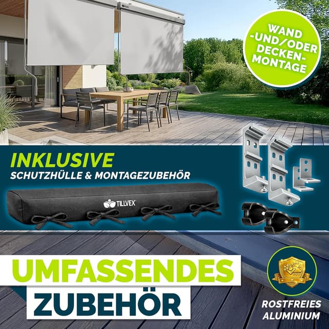 Thumbnail 5 de tillvex Senkrechtmarkise 200 x 250 cm