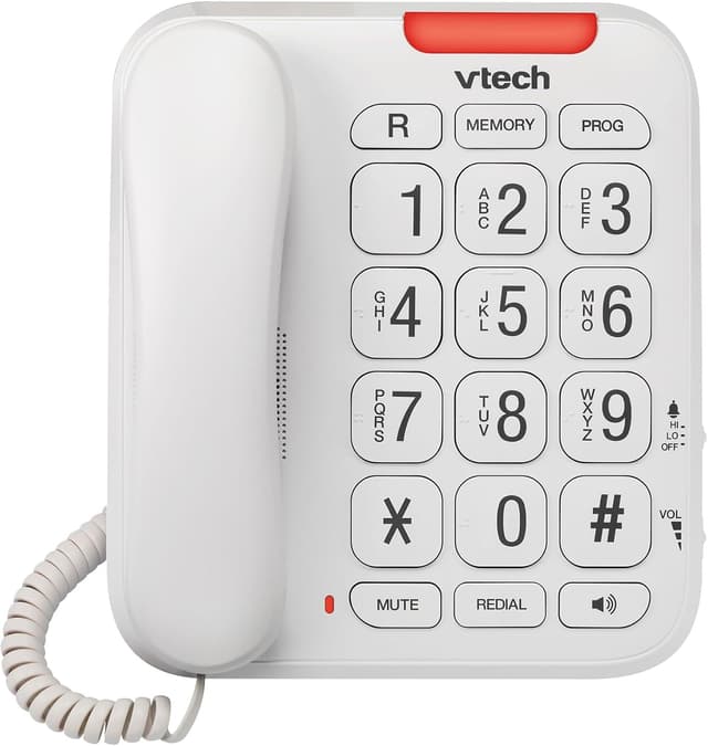 Thumbnail 1 de VTech CL1100 corded landline phone, big buttons ๐