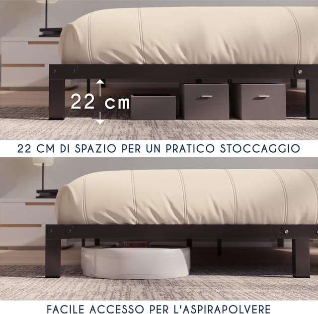 Thumbnail 4 de Dreamzie Letto Matrimoniale 160x200 Metallo