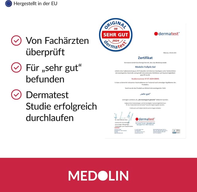 Detalle 2 de Medolin Fußpilzgel 30 ml gegen Juckreiz
