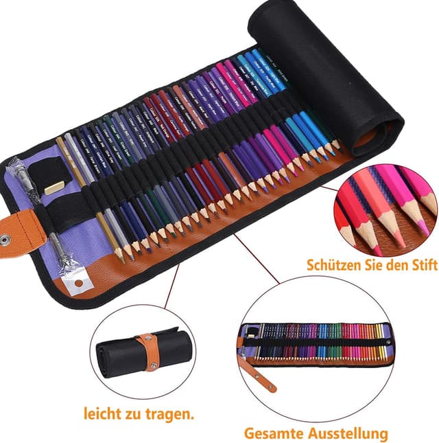 Detalle 2 de Ugmic 50 Buntstifte – Premium-Farbstifte für Erwachsene & Kinder mit lebendigen Farben