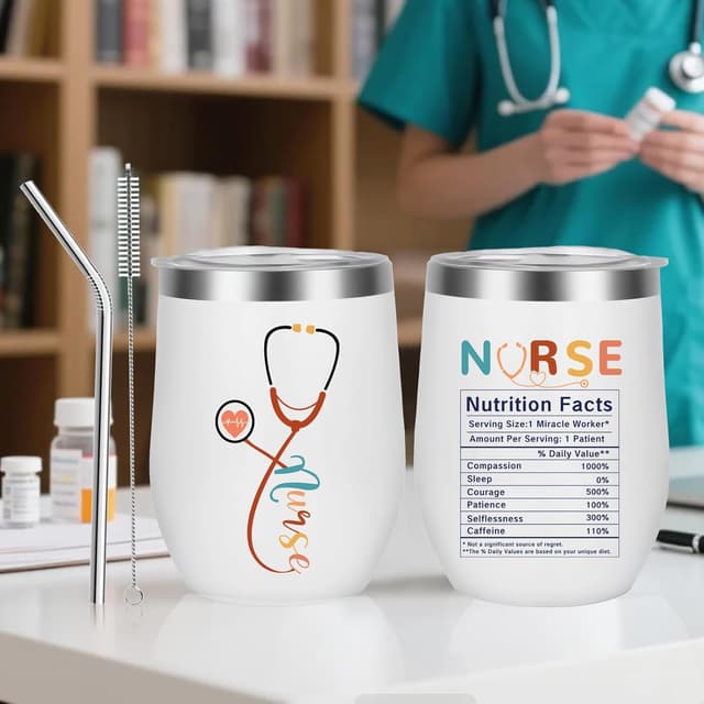 Detalle de SHXWELL Nurse Gifts for Women – Nurse Appreciation Gift Set with Canvas Tote Bag for RN Graduation, Nurses’ Week & Christmas