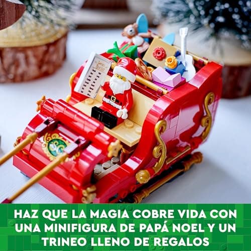 Detalle de LEGO 40499 Trineo de Papá Noel 🎅 Decoración Navideña Juguete