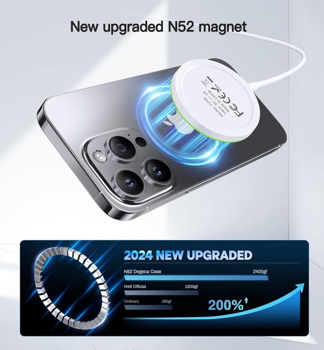 Detalle 2 de Magnetic Wireless Charger 15W fast charger pad