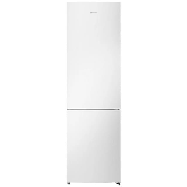 Detalle de Hisense RB440N4GWD Frigorífico combi de cristal blanco (clase D) con botellero