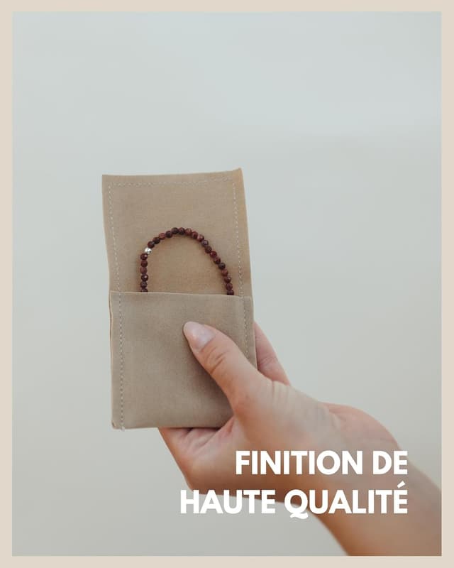 Detalle 2 de Bracelet de perles GD GOOD.designs EST. 2015 en pierres naturelles et perle argent 925 (4 mm)