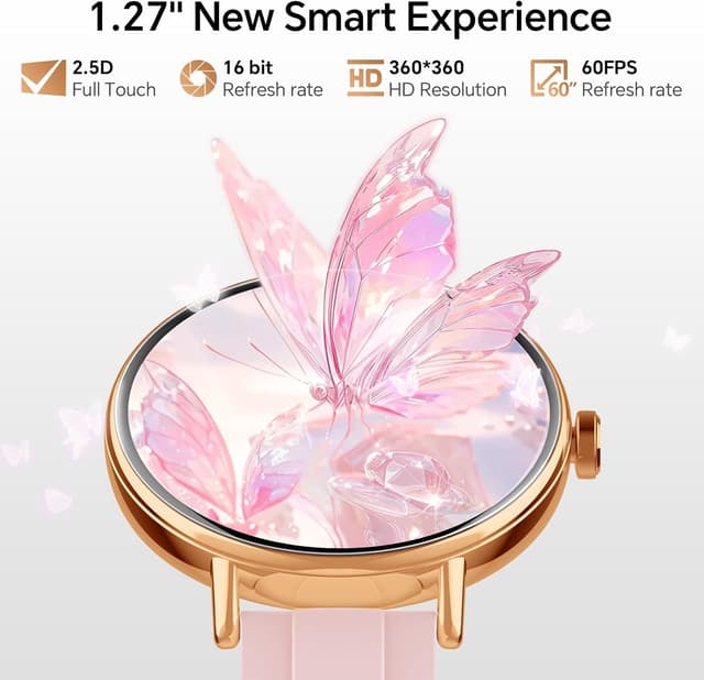 Thumbnail 4 de Round Smart Watch 43mm 1.27" HD, Heart Rate