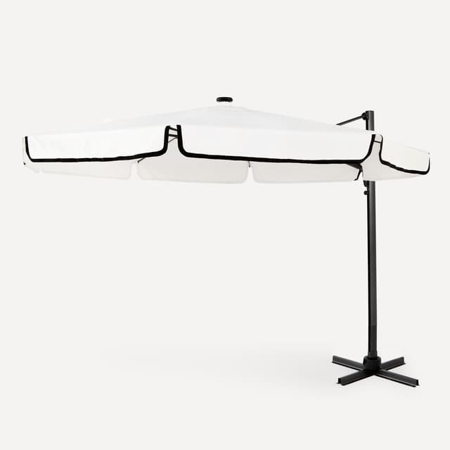 Imagen de El Corte Inglés Parasol Redondo Excéntrico con Luz LED ☀ en OfertitasTOP