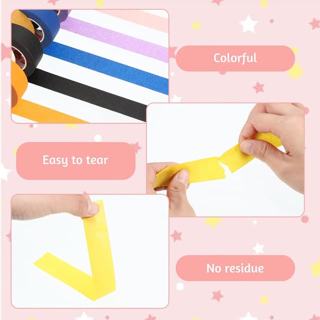 Thumbnail 6 de Fyguard Coloured Masking Tape 12 Rolls