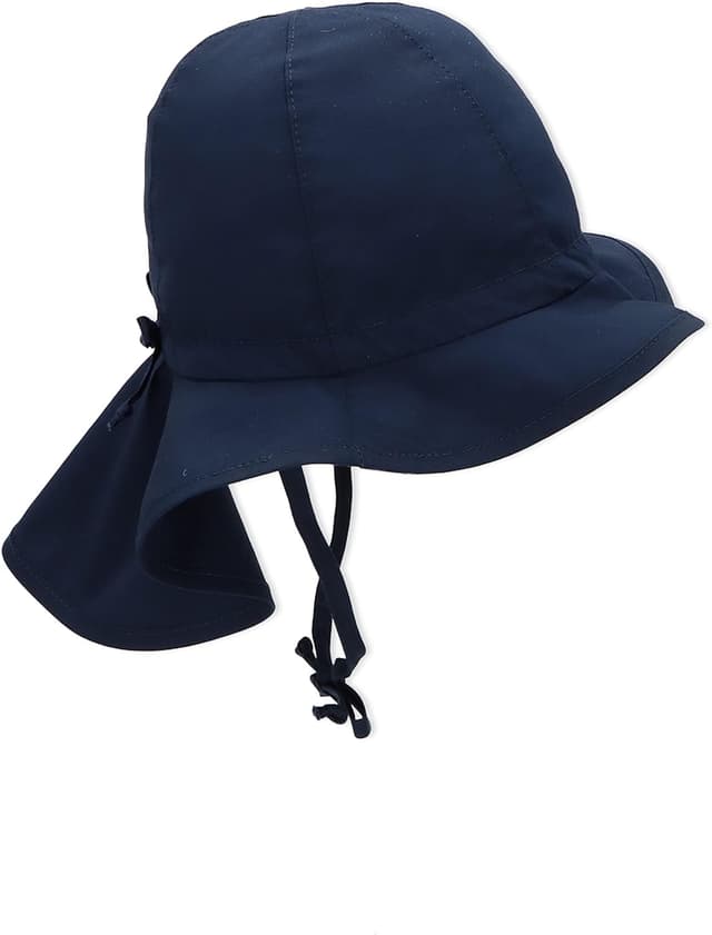 Detalle de Sterntaler Unisex Baby Mütze Flapper – UV-Schutz für warme Sommertage