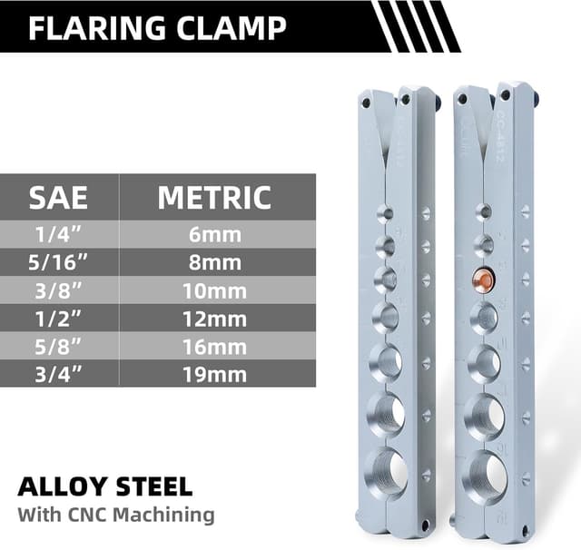 Detalle 2 de CCLIFE Outil d'évasement 45° 7 tailles 🛠