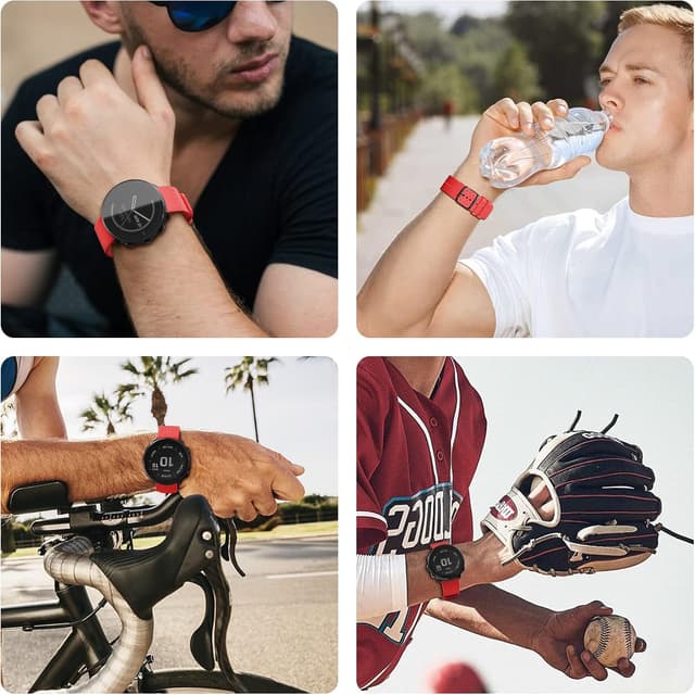 Thumbnail 6 de ANBEST cinturino in silicone sportivo compatibile con Polar Vantage M/M2 e Grit X (sgancio rapido)