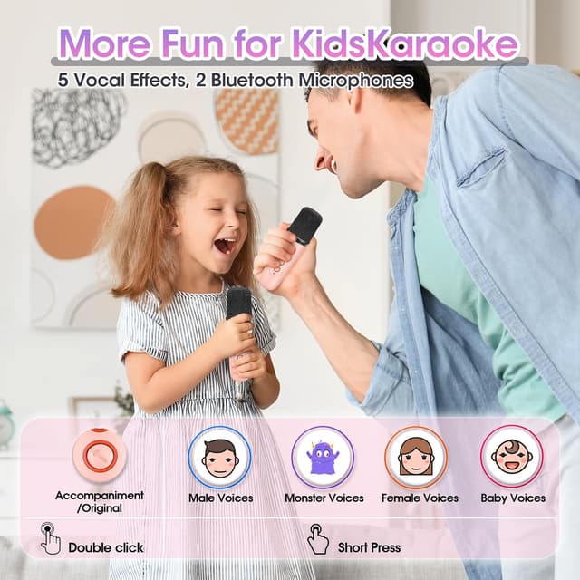 Thumbnail 4 de Micro Karaoke Enfant 2 micro 🎤
