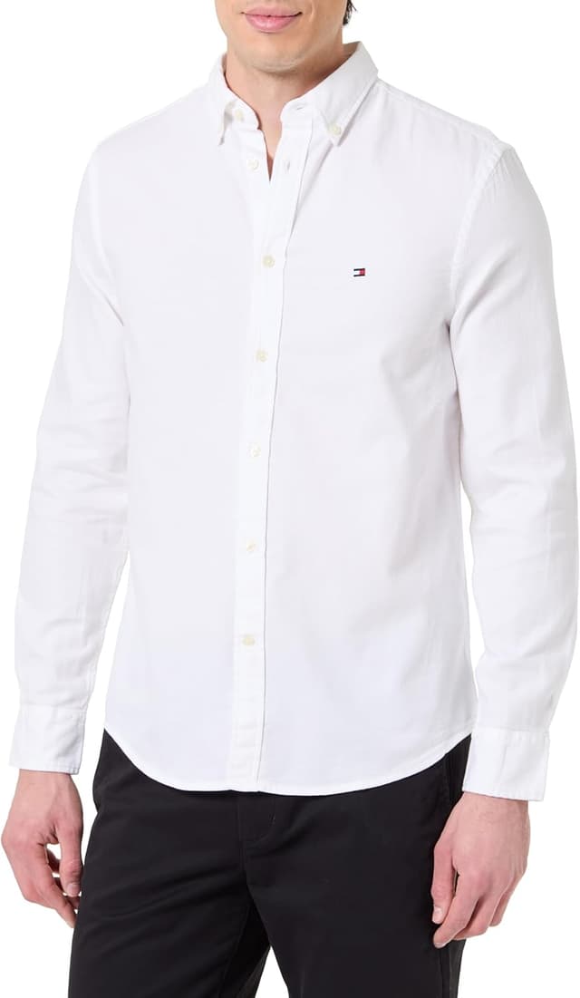 Detalle 2 de Tommy Hilfiger men’s Flex Dobby SF long-sleeve shirt (MW0MW41684)