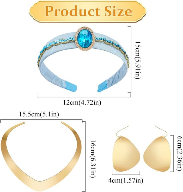 Detalle de Aomig Accessori Mago per Costume, kit cosplay Halloween da 3 pezzi (fasce, cravatta, occhiali) per bambini e adulti