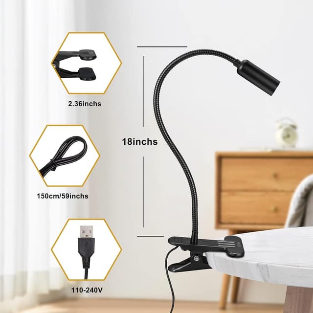 Detalle 2 de Hifree 5W Lampara lectura cama 10 niveles