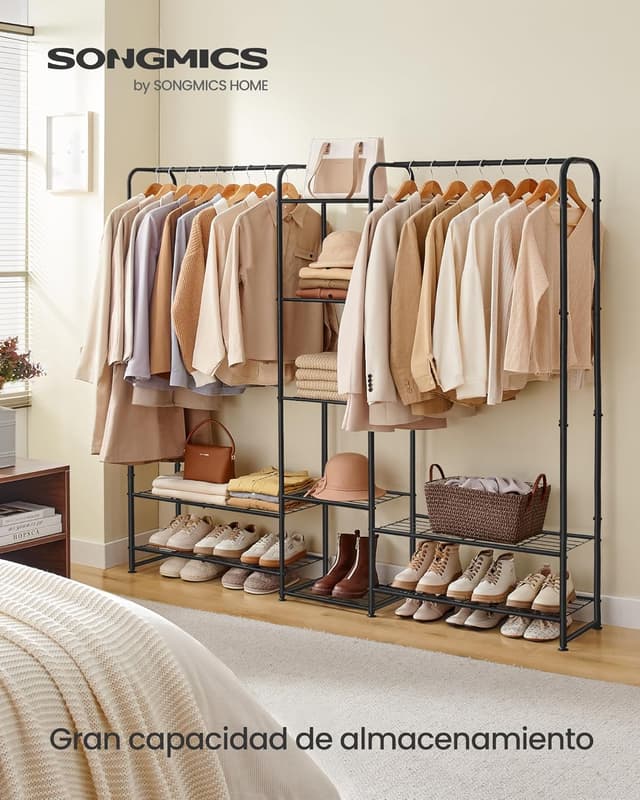 Thumbnail 2 de SONGMICS Perchero Armario abierto 125 cm