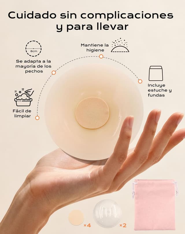 Thumbnail 5 de Pezoneras adhesivas invisibles 0,2 mm 2 pares