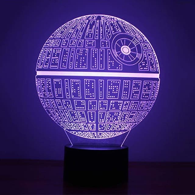 Detalle de yiyicas 3D Illusion Lamp 7‑colour Night Light