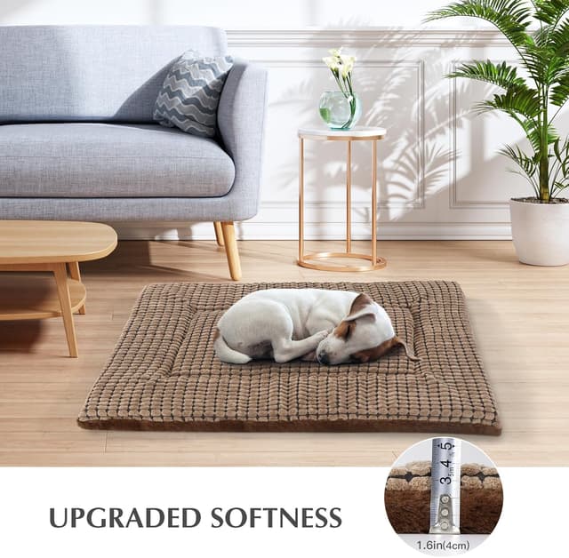 Thumbnail 6 de BVAGSS Orthopädisches Hundebett (106x71x4 cm) – waschbare, umkehrbare flauschige Hundematte mit Eierförmchen-Schaum