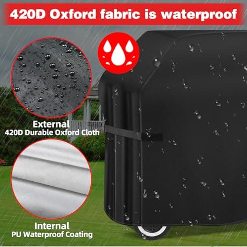 Thumbnail 2 de SPGOOD Funda Barbacoa Exterior Impermeable 🌂 132x66x110 cm