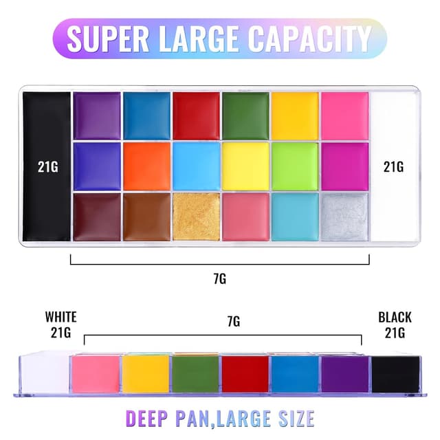 Thumbnail 6 de UCANBE Athena Face Paint 20 Farben Theaterfarbe 🎨