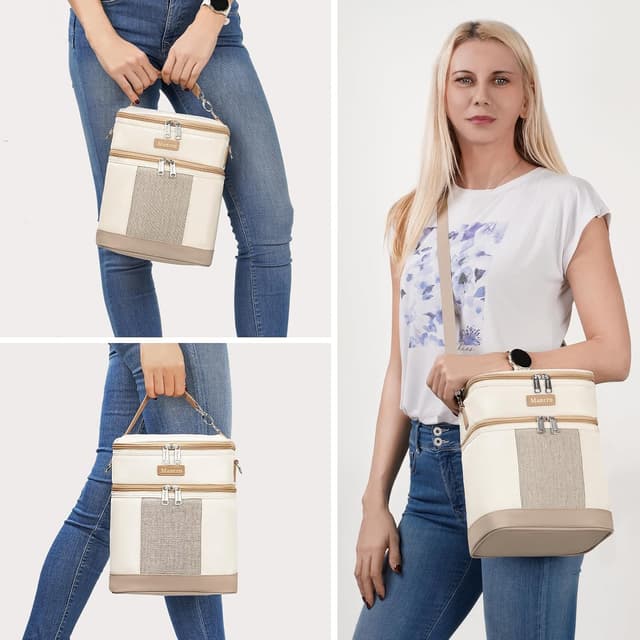 Thumbnail 6 de Mancro Double Layer Breast Milk Cooler Bag for 6 bottles